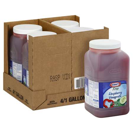 KRAFT Kraft Fat Free Raspberry Vinaigrette Dressing 1 gal. Container, PK4 10021000647429